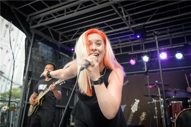 Sharon Wynne von Frozen Silk. Foto: Ralf Masorat