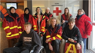Das Foto zeigt die Schulsanitäter des Gymnasiums Nordenham.