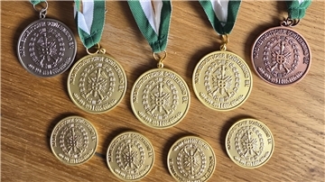 Siebenmal Gold, einmal Silber, einmal Bronze: Mit neun Medaillen kehrte Hanna Busch von den Landesmeisterschaften zurück.