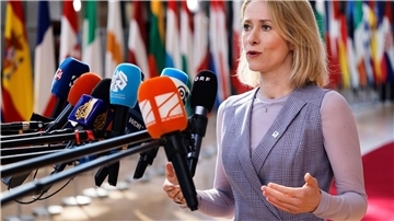 Sieht die EU-Staaten bei Militärhilfen in der Pflicht: Die EU-Außenbeauftragte Kaja Kallas. 