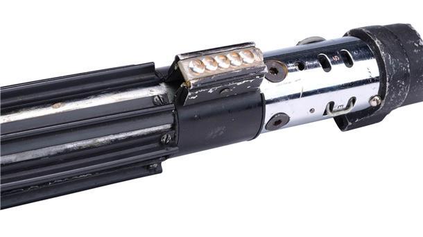 Sieht harmlos aus: Aber das ist das Lichtschwert von Darth Vader, mit dem er im Film kämpft.