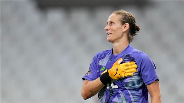 Trainer Wück setzt gegen Australien auf Wechsel im DFB-Tor Sitzt gegen Australien nur auf der Bank, wird aber ausgezeichnet: Ann-Katrin Berger.