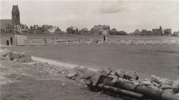So sah Cuxhaven um 1947/47 aus: Die militärischen Anlagen mussten entfestigt und die Geschütze zerstört werden.