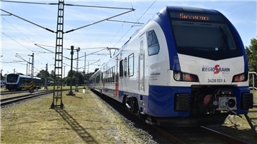 So sehen die neuen Züge der Nordwestbahn aus. 16 von ihnen werden ab Dezember im Regio-S-Bahn-Netz eingesetzt.