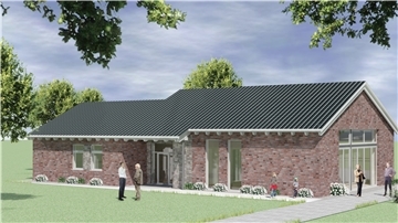 So sieht das geplante Gemeindehaus der Kirchengemeinde Wilstedt/Tarmstedt aus. Der Neubau soll in Wilstedt neben dem Friedhof entstehen.