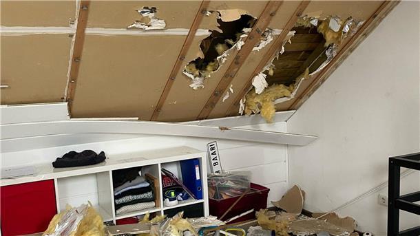 So sieht es aktuell in der Wohnung der Suvelos in Egelsbach aus, nachdem in der Nachbarwohnung ein Feuer ausgebrochen ist.