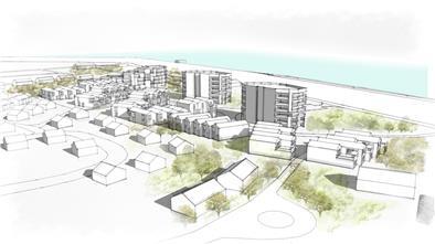 So soll das Nordsee-Resort Burhave der Firma Helma Ferienimmobilien aussehen. Der erste Bauabschnitt soll 2023 fertig sein.