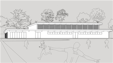 So soll die neue Turnhalle in Dedesdorf einmal aussehen.