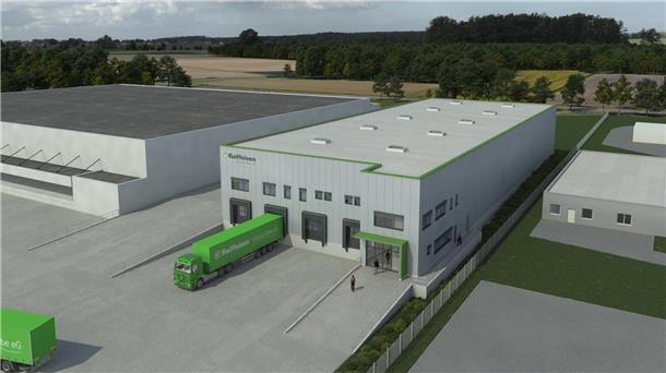 So sollte es aussehen, das neue Zentrallager der Raiffeisen Weser-Elbe eG im Gewerbegebiet Debstedt. 