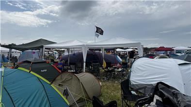 Der Zeltplatz auf dem Hurricane Festival.