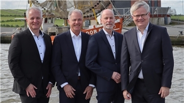 Gesamtvorstand der Weser-Elbe-Sparkasse (WESPA) am Dorumer Kutterhafen