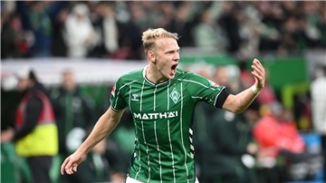 Beim Startelf-Debüt von Boniface: Werder schlägt Union Sorgte für den Höhepunkt in einem schwachen Spiel: Marco Grüll