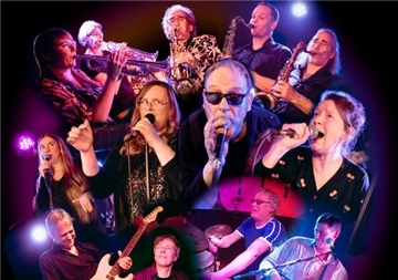 Mehrere Musiker als Collage zusammengestellt