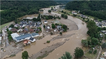 Dorf Insul nach der Flutkatastrophe 2021