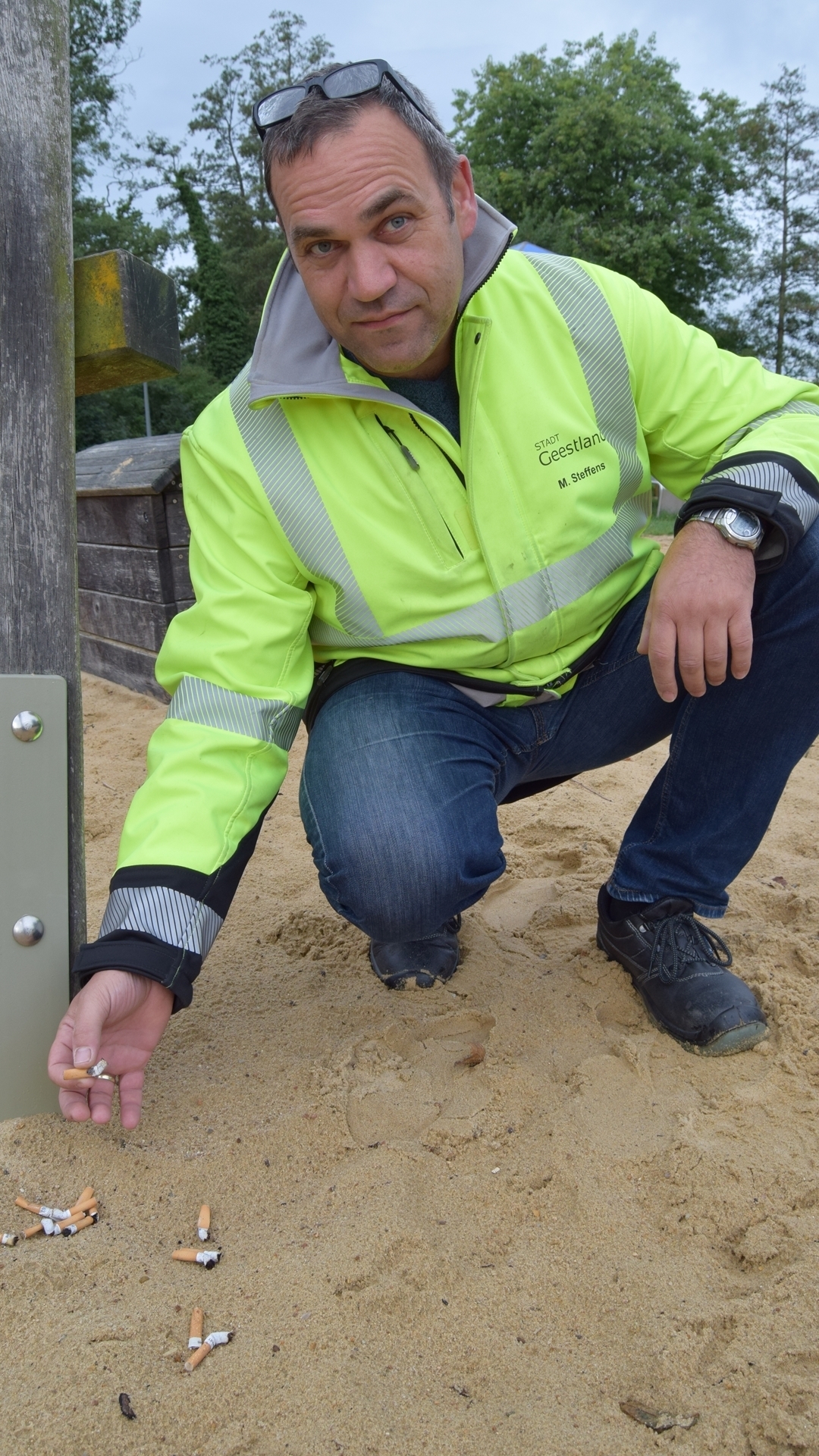 Spielplatzbeauftragter Mario Steffens