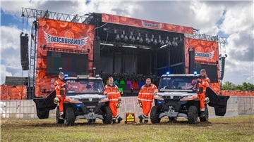 Johanniter-Helfer auf dem Deichbrand-Festival im Landkreis Cuxhaven