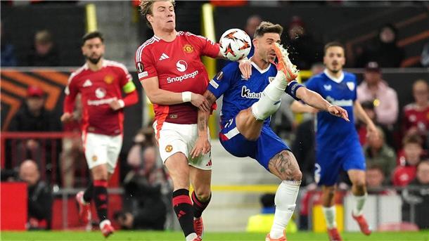 Stehen im Endspiel: Stürmer Rasmus Höjlund (l) und Manchester United.