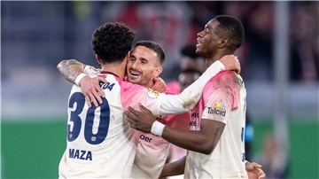 Hofmann über Pokal-Drama: „Unnötig, komplett unnötig“ Steht nach hartem Kampf und Verlängerung im Pokal-Achtelfinale: Bayer Leverksuen.