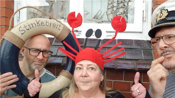 Wie Anja Goldstück zu den Nordenhamer Kult-Punkrockern Stinkebreit stieß Stephan Beckmann, Anja Goldstück und Guido Müller von der Band Stinkebreit