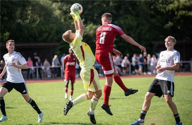 SVI-Torwart Tom Ole Steffen – hier gegen Selsingen – hatte großen Anteil am Punktgewinn seiner Mannschaft.