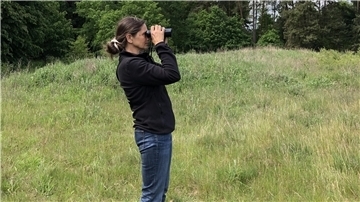 Sylke Bischoff hat nicht nur Brachvogel und Kiebitz im Blick, sondern auch die Interessen der Landwirte.
