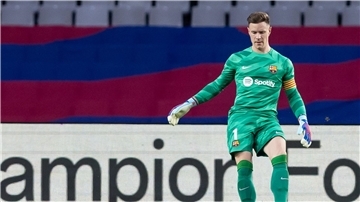 Ter Stegen äußerte sich vor den Fans.