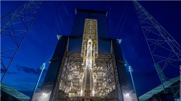 Testmodell der Trägerrakete Ariane 6 im September 2023 in Französisch-Guayana.
