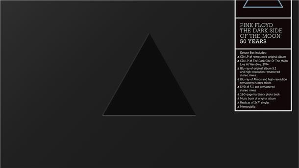 „The Dark Side Of The Moon“ von Pink Floyd in einer Box-Ausgabe zum 50. Geburtstag.