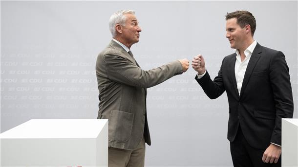Strobl verzichtet auf CDU-Vorsitz in Baden-Württemberg Thomas Strobl (l) verzichtet auf eine erneute Kandidatur für den CDU-Landesvorsitz. Als Nachfolge schlägt er Manuel Hagel vor.