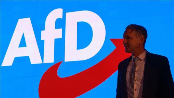 Thüringens AfD-Chef Björn Höcke bei einer Veranstaltung im thüringischen Pfiffelbach.