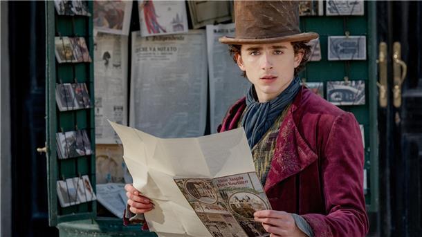 Herzberührend bis herzhaft komisch: Central Theater präsentiert neue Streifen Timothee Chalamet als Willy Wonka in einer Szene des Films "Wonka".