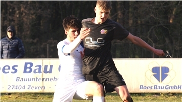 Tjark Jacobsen (rechts) rückte aus der U 17 in den Regionalliga-Kader und stand gegen Havelse in der Startelf.