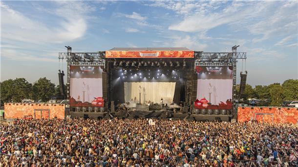 Deichbrand 2024: Das sind die schönsten Bilder vom Festival-Freitag Tokio Hotel spielten am Freitag auf der Fire Stage.