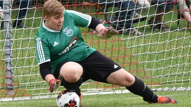 Torfrau Janine Kuczynski feierte nach einjähriger Verletzungspause ein überzeugendes Comeback.