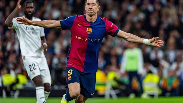 Spanische Pressestimmen zum Barça-Sieg über Madrid Torjäger Lewandowski erzielt zwei Tore für Barcelona.
