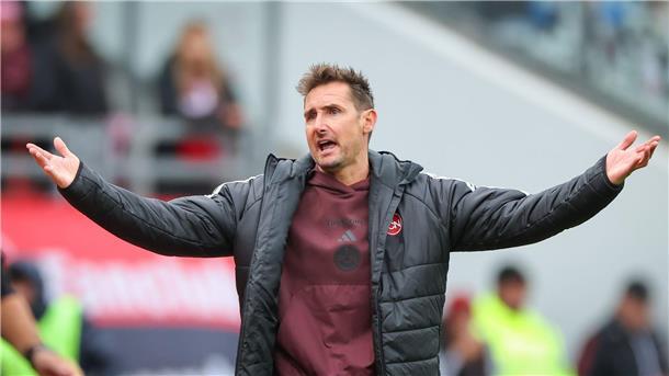 Klose fordert „Serie“ beim FCN - Abfuhr für Kapitän Knoche Trainer Miroslav Klose steht mit seinen Nürnbergern unter Druck. (Archivfoto)