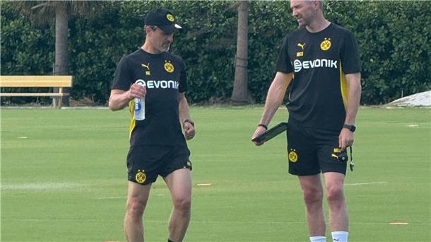 Trainer Niko Kovac arbeitete mit seinem Team in Fort Lauderdale vor allem an der Abwehrarbeit. 