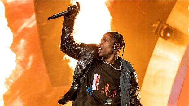 Travis Scott beim Astroworld-Festival.