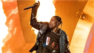 Travis Scott beim Astroworld-Festival.