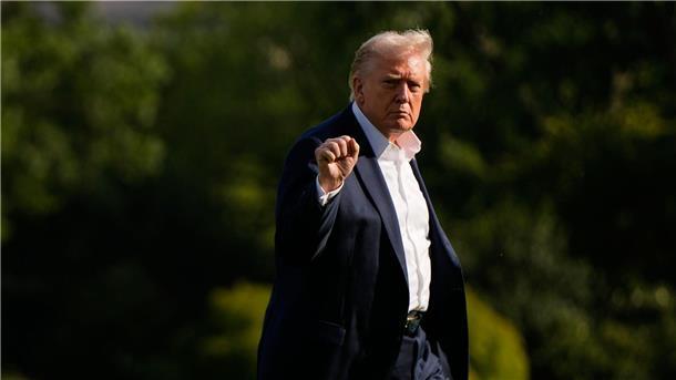 Trump blickt zuversichtlich auf die aktuellen Verhandlungen zu einem Ende des Gaza-Kriegs. 