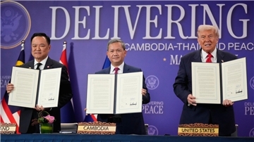 Trump in Asien: Friedensabkommen und Treffen mit Xi Trump hat Thailand und Kambodscha zu dem Friedensabkommen gedrängt.