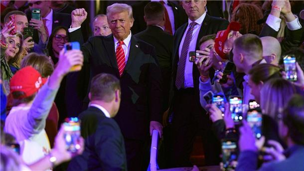 Trump: „Wir haben gewonnen“ Trump tritt vor seiner Amtseinführung nochmals auf.
