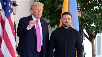 Trump und Selenskyj trafen sich im Weißen Haus. 