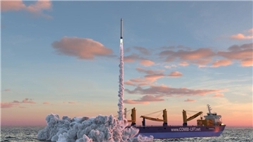schwimmende Abschussrampe für Raketen