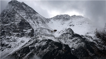 Über dem Ortlergebirge hingen am Wochenende dichte Wolken. 