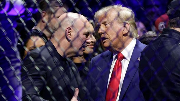 Vor dem Weißen Haus: Käfigkampf an Trumps Geburtstag UFC-Boss Dana White ist ein glühender Anhänger des US-Präsidenten. (Archivbild)