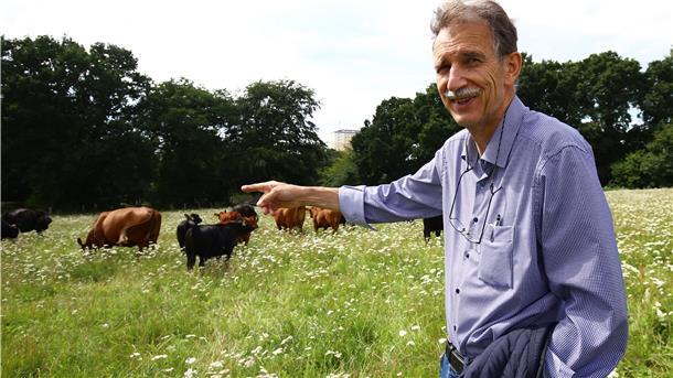 Ullrich Vey ist Bioland-Bauer aus Blumenthal. Er hält Angus-Rinder. Seine Weiden sind in Bremen und im Cuxland verteilt.