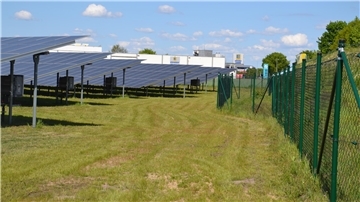 Solarmodulreihen in Zeven-Aspe