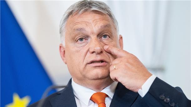 EU-Staaten blockieren Milliarden für Ungarn Ungarns Ministerpräsident Viktor Orban bei einer Pressekonferenz in Wien (Archivbild).
