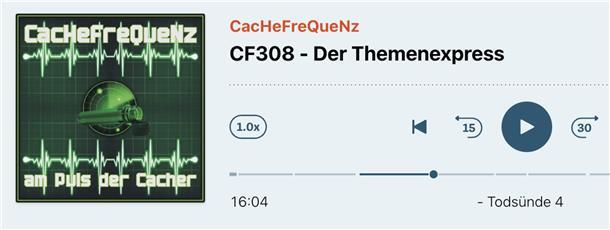 Unter dem Kapitel "Todsünde 4" hat der Geocacher-Podcast "Cachefrequenz" über den Leichenfund in Bremerhaven und einen Text von uns darüber berichtet.